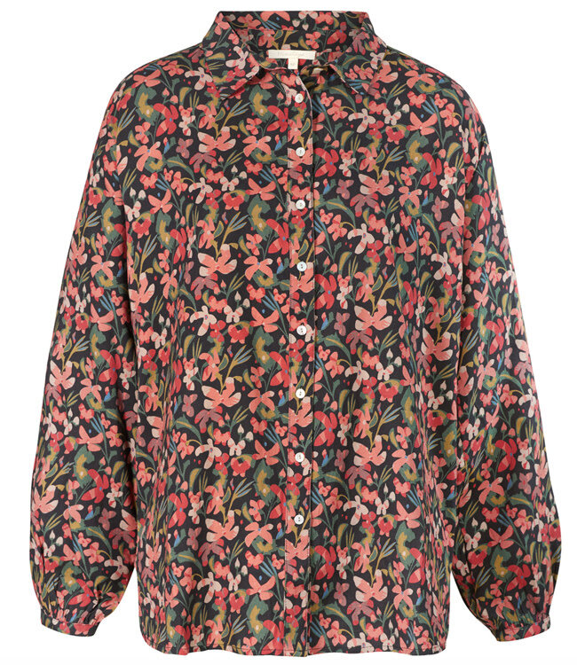 HIMALAYA blouse BRUSHED FLORALS met print ecovero