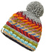 HIMALAYA wollen muts STRIPES RAINBOW met katoenen voering