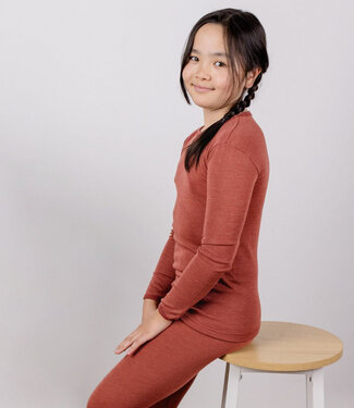 Engel ENGEL wol zijde longsleeve voor kind EFFEN biologische wol KOPER