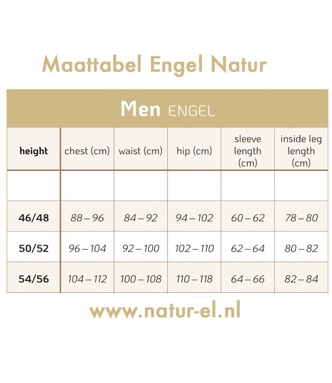 ENGEL hemd biologische wol en zijde heren NATUREL