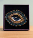 FAIRTRADE broche EYE met pailetten en kralen