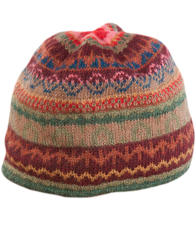 APU KUNTUR gevoerde wollen BEANIE muts 100% alpaca LUNA