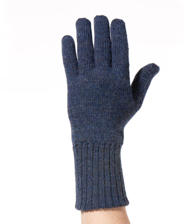 APU KUNTUR alpaca wollen handschoenen REVERSIBLE BLAUW GRIJS