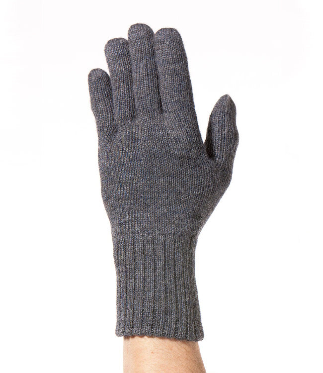 APU KUNTUR alpaca wollen handschoenen REVERSIBLE BLAUW GRIJS
