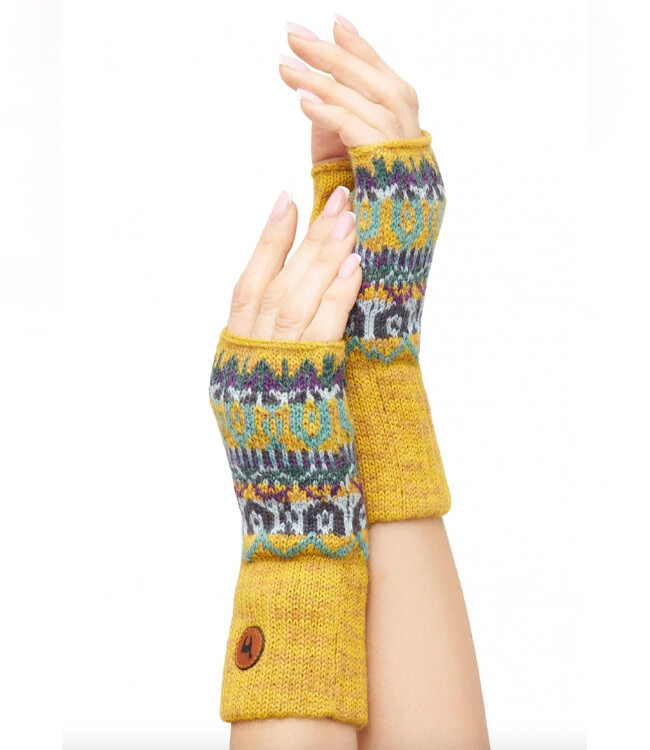 APU KUNTUR polswarmers ANDES van 100% baby alpaka alpaca