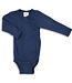 ENGEL wikkel romper wol zijde met overslag MARINE