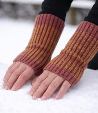 De Colores DE COLORES Polswarmers 100% baby alpaca TWO TONE lente