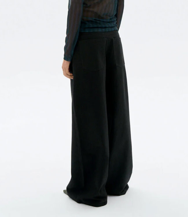 THINKING MU spijkerbroek HEDDA BLACK met wijde pijpen