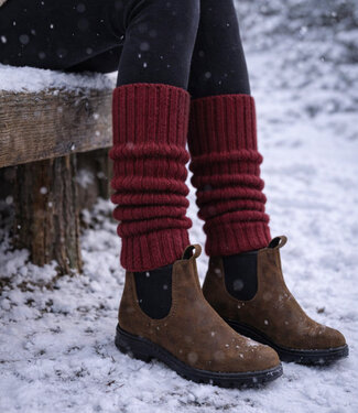 De Colores DE COLORES beenwarmers baby alpaca ROOD 47 - 40 cm