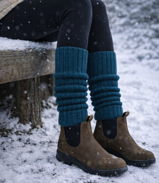 De Colores DE COLORES beenwarmers baby alpaca PETROL 75 - 40 cm