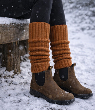 De Colores DE COLORES beenwarmers baby alpaca MOSTERD 22 - 40 cm