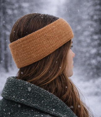 De Colores DE COLORES wollen oorwarmers UNI van 100% alpaca MOSTERD 22