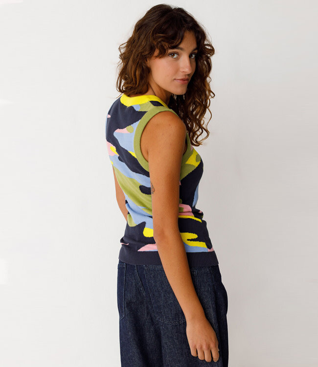 SKFK gebreide spencer top BARIA MULTI biologisch katoen