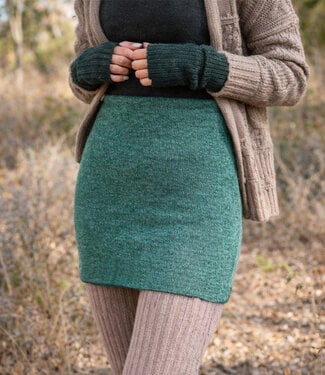 De Colores DE COLORES nierwarmer alpaca GRIJSGROEN ZWART 65 REVERSIBLE