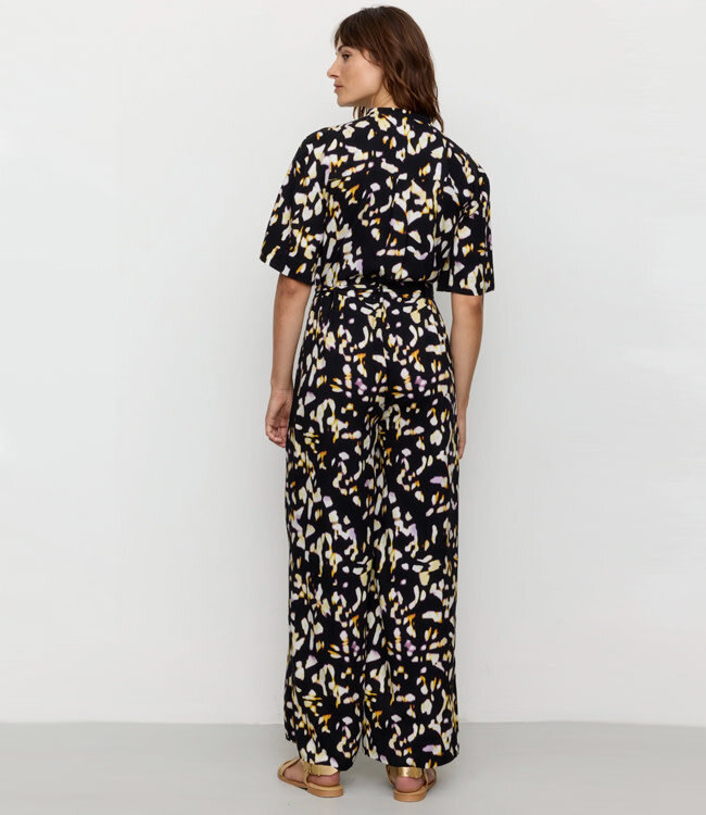 RECOLUTION jumpsuit KASSIA BLURRY met print van ecovero