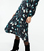 GIVN midi tencel jurk ANISA FLOWERS met wijde mouwen