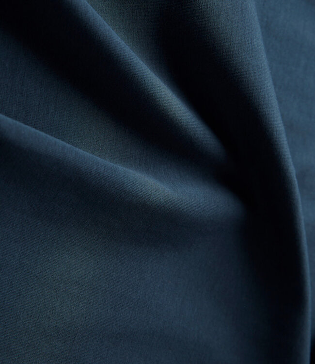 GIVN lange effen Jurk NATALIA NIGHT met knopen van tencel