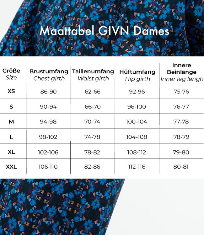 GIVN lange effen Jurk NATALIA NIGHT met knopen van tencel