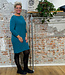 MADNESS tuniek jurk MIES TEAL biologische wol en katoen
