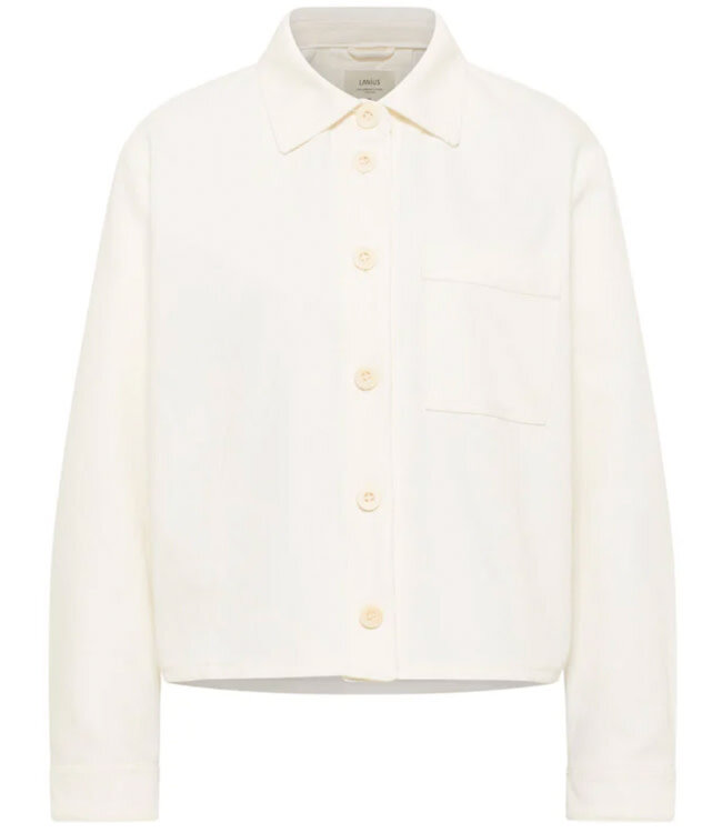 LANIUS jasje van biologisch katoen twill JUUL WHITE