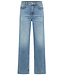 LANIUS mid waist spijkerbroek met rechte pijpen FEM LIGHT BLUE