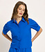 Lanius LANIUS blouse met pofmouw SOFIE LAPIS biologisch katoen