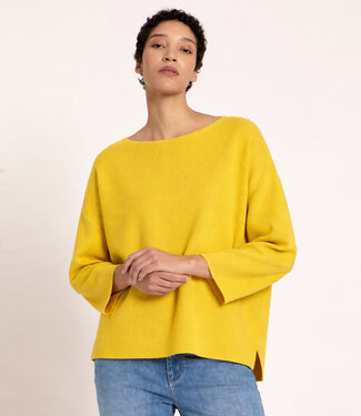 Lanius LANIUS boothals trui MATHILDE KIWI van biologisch katoen