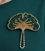 FAIRTRADE broche GINKO met pailetten en kralen