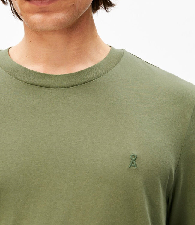 ARMEDANGELS Basic shirt JAAMES GREEN biologisch katoen