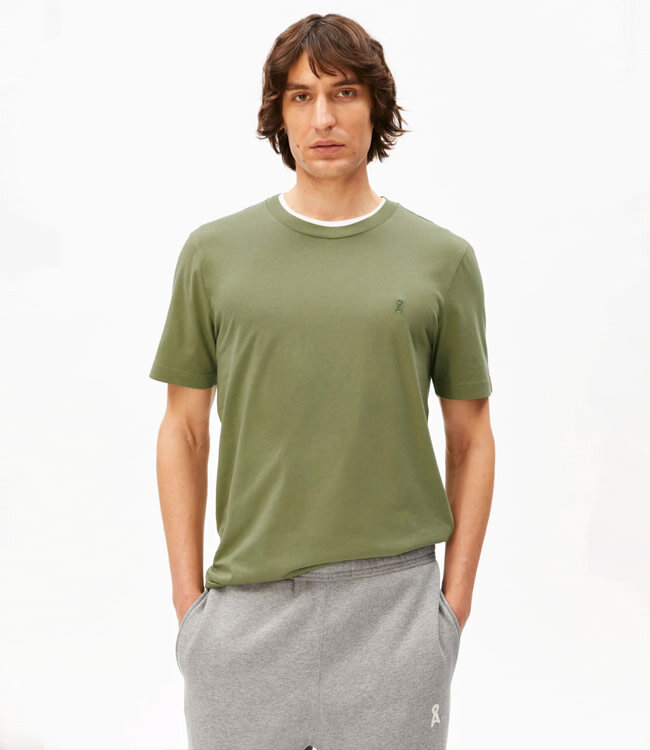 ARMEDANGELS Basic shirt JAAMES GREEN biologisch katoen
