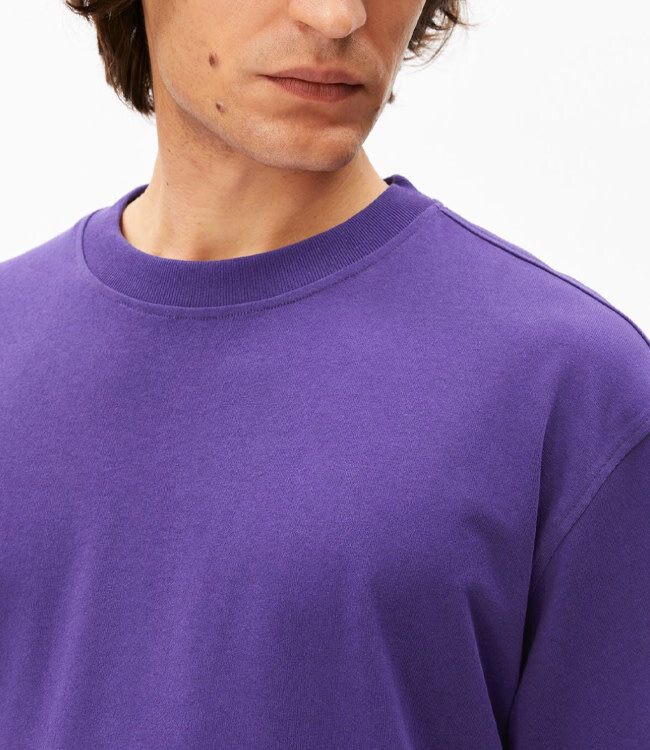 ARMEDANGELS shirt MAARKOS PURPLE biologisch katoen