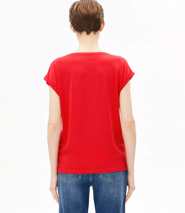 ARMEDANGELS loose fit shirt JILAANA RED van tencel