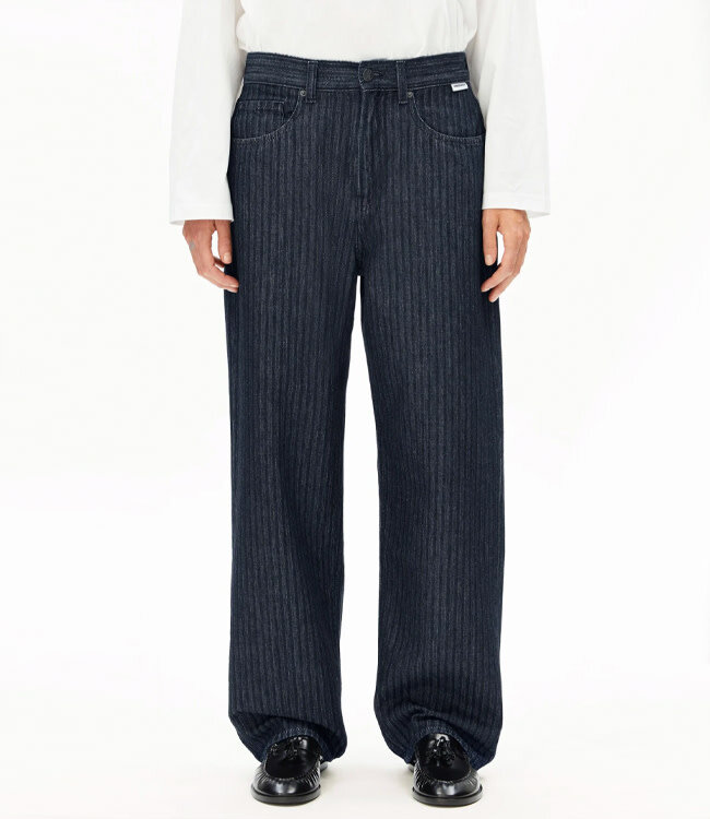 ARMEDANGELS wide leg spijkerbroek HAAYI HERRINGBONE