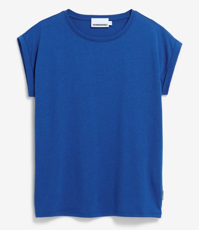 ARMEDANGELS loose fit shirt JILAANA BLUE van tencel