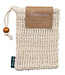 TRANQUILLO sisal zeepzakje met houten kraal ZERO WASTE