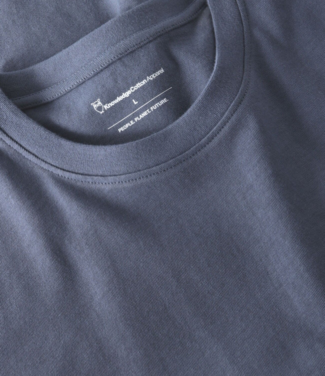 T-shirt met print CAMPING INDIGO biologisch katoen KCA