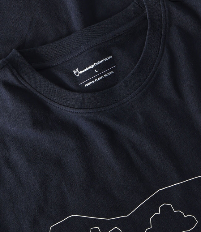 T-shirt met print TIM SKETCH OWL NIGHT biologisch katoen KCA