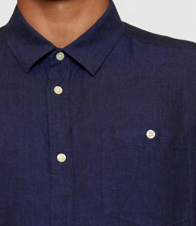 linnen overhemd WAHID TOTAL ECLIPSE garment dyed KCA