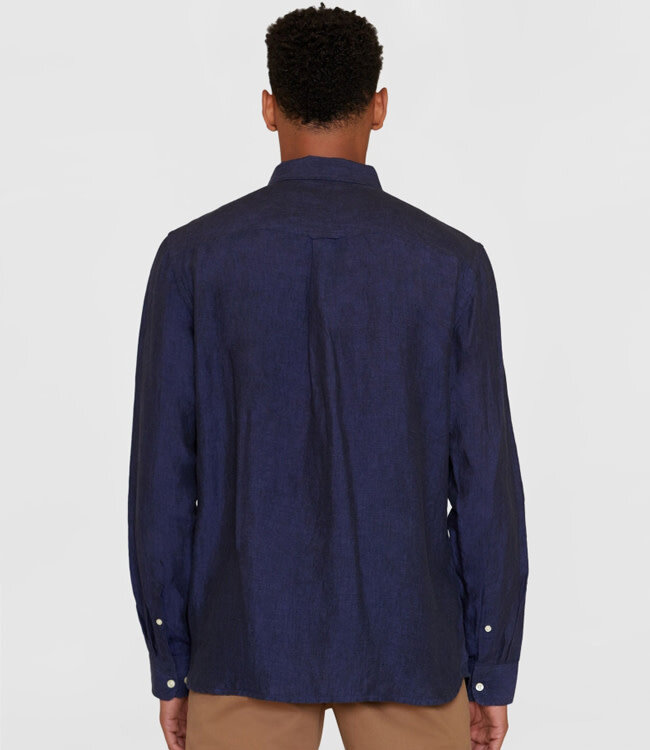 linnen overhemd WAHID TOTAL ECLIPSE garment dyed KCA