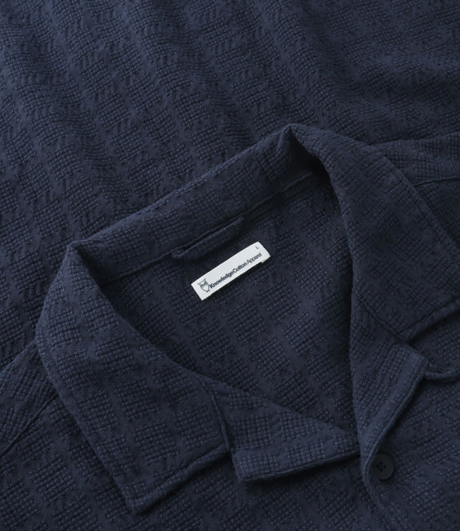 Overhemd korte mouw STRUCTURE NIGHT biokatoen KCA