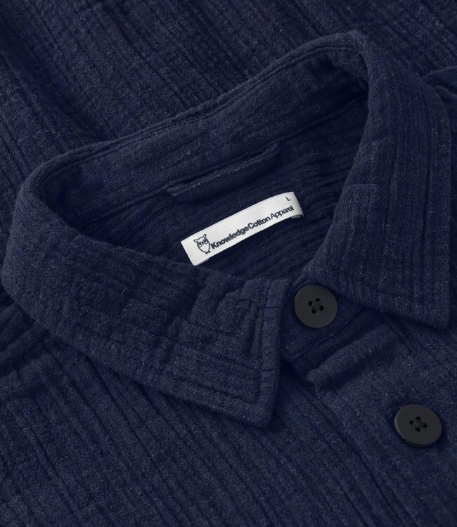 Mousseline overhemd korte mouw ED NIGHT biokatoen KCA