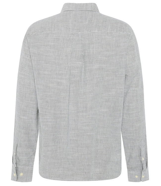 Gestreept overhemd CHRIS BLUE STRIPE biologisch katoen KCA