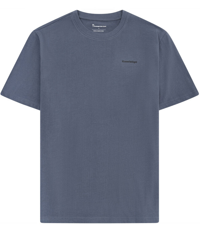 T-shirt met print CAMPING INDIGO biologisch katoen KCA