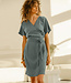 WIDDA overslag jurk SULA SEA van tencel