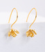 ANUKOO fairtrade Oorbellen BLOESEM 18k verguld 4 cm