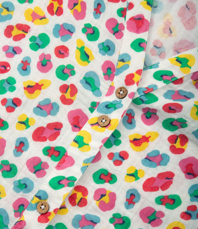 KITE mousseline blouse met print LEONIE van biologisch katoen