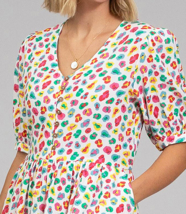 KITE mousseline jurk BOBBIE LEO biologisch katoen