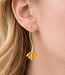 ANUKOO fairtrade Oorbellen BLOESEM 18k verguld 4 cm