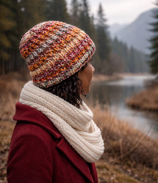 HIMALAYA wollen beanie muts CROCUS met katoenen voering