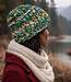 HIMALAYA wollen BEANIE muts MULTI GREEN met katoenen voering